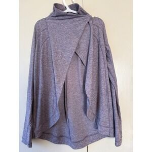 Lululemon Rulu Rally Wrap Cardigan Sweater Purple Heathered size 8